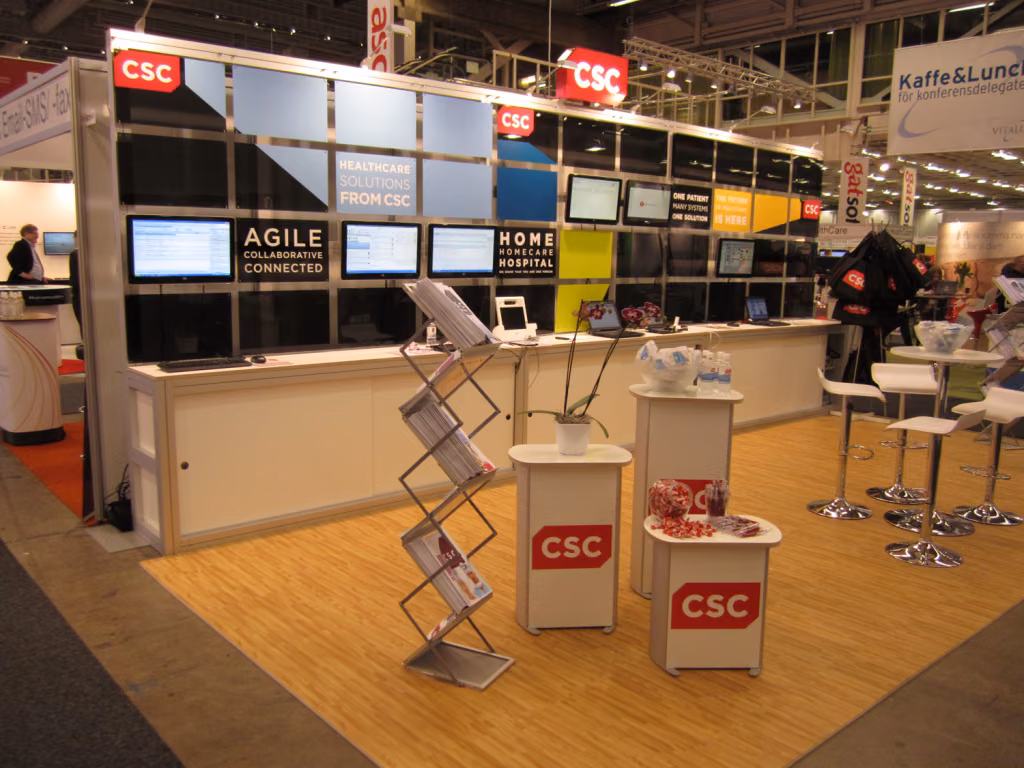 CSC Scandihealth messestand på sundhedsit-messe