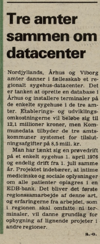 Tre amter sammen om sygehusdatacenter
